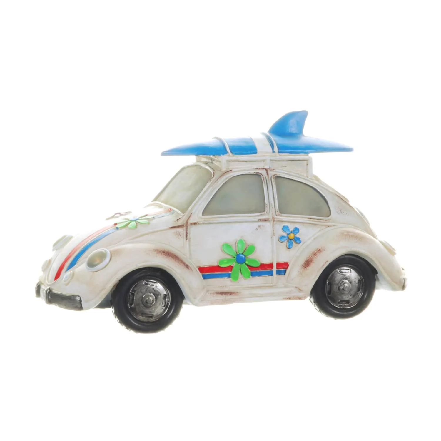 Solar Retro Bug Garden Statue, 7 Inch