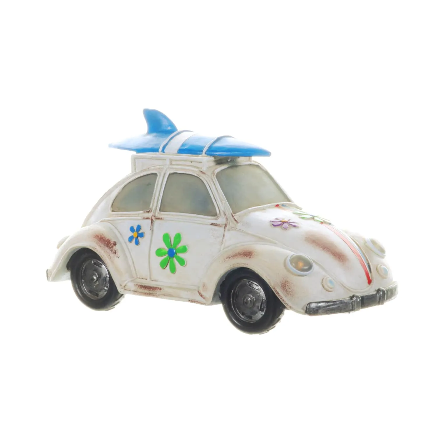 Solar Retro Bug Garden Statue, 7 Inch