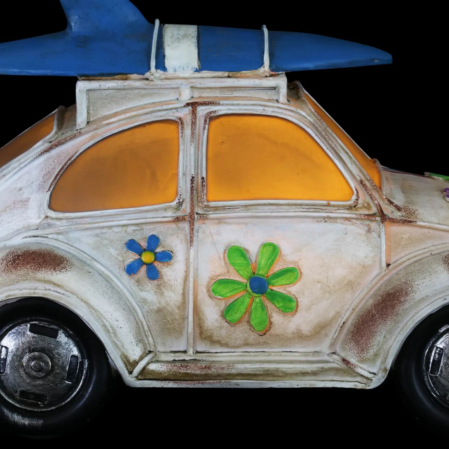 Solar Retro Bug Garden Statue, 7 Inch