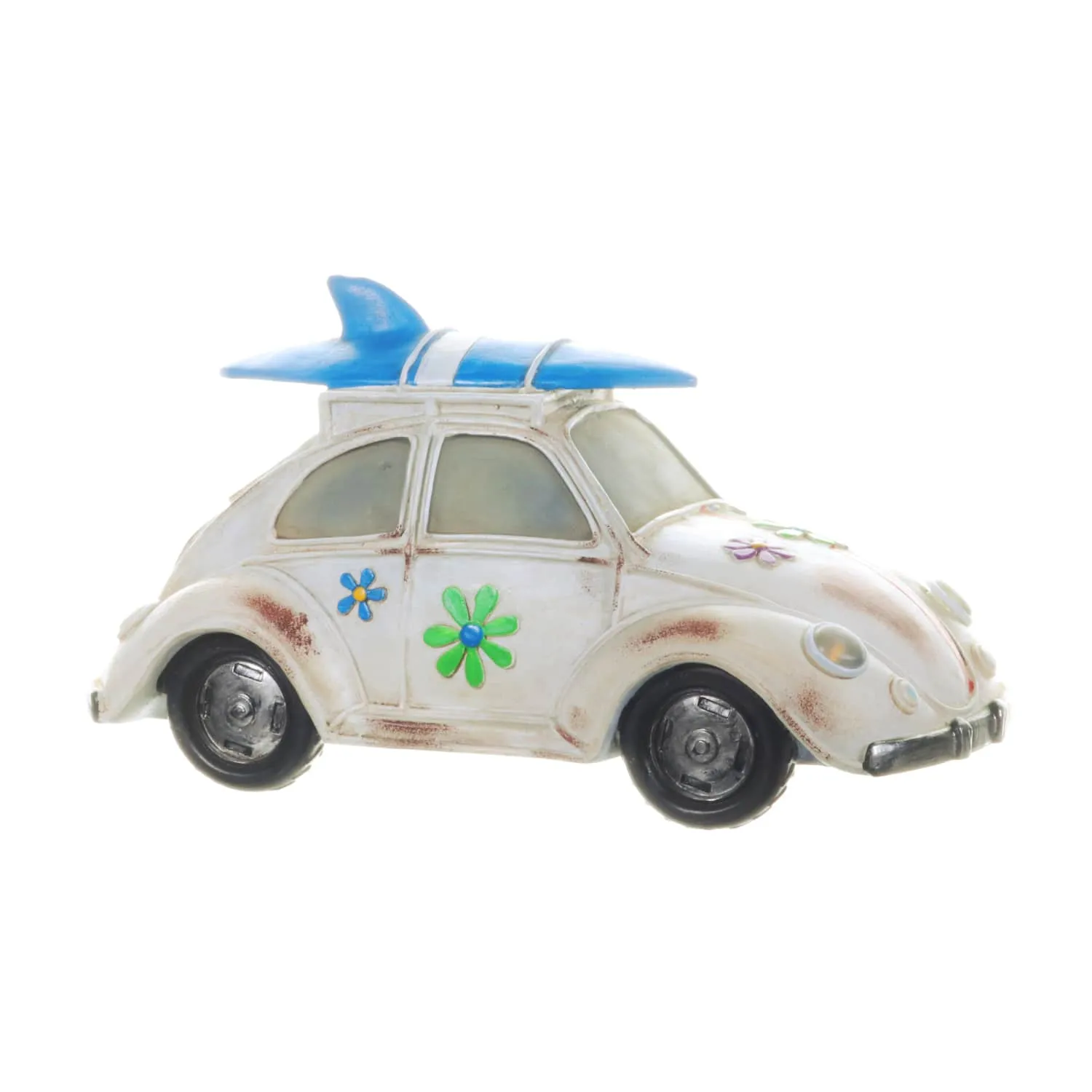 Solar Retro Bug Garden Statue, 7 Inch