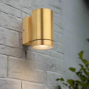 Solid Brass Outdoor Spotlight Wall Light - IP64