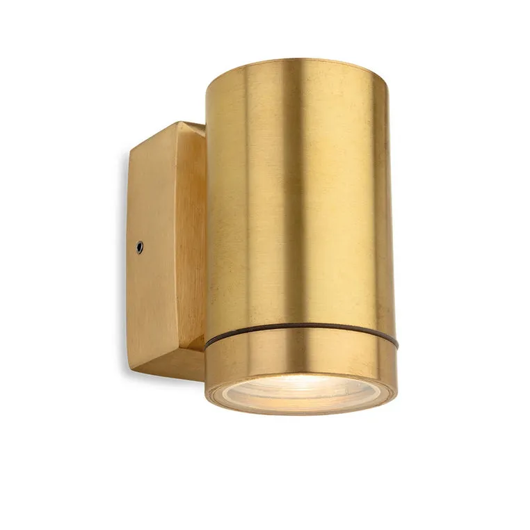 Solid Brass Outdoor Spotlight Wall Light - IP64