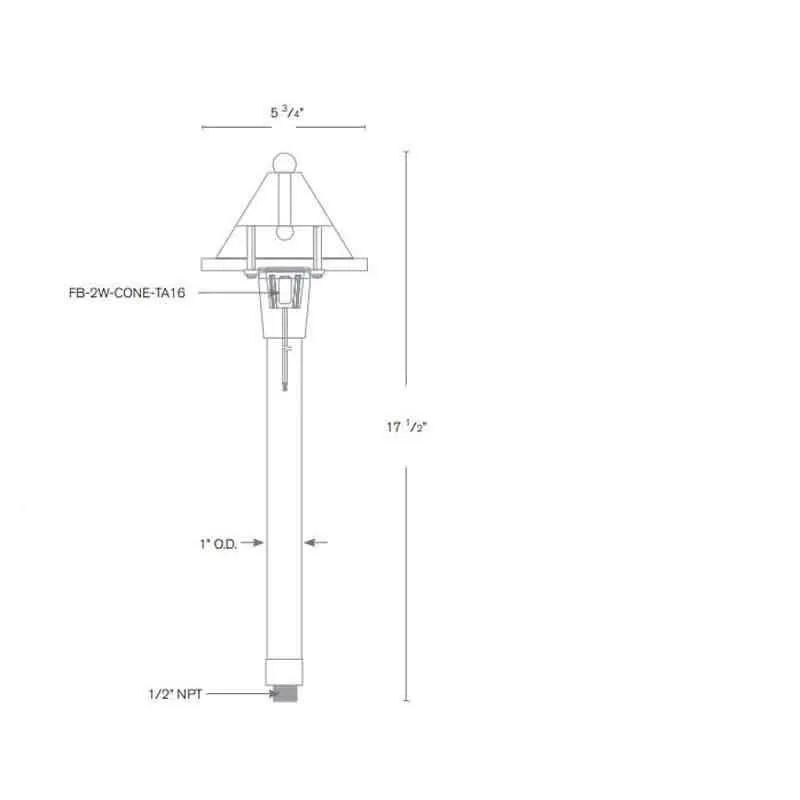 SPJ Lighting SPJ-CC-100 2W LED Pathway Light 12V