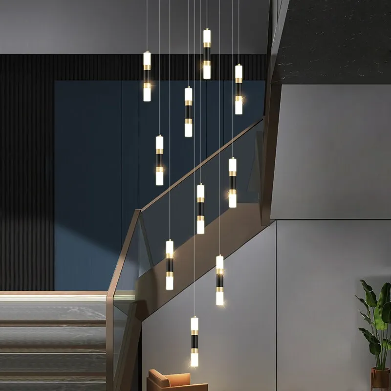 Staircase Chandelier - Illuminate with Acrylic Chandelier