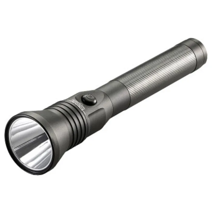 Streamlight Stinger DS HPL 75863 Long Range Dual Switch Rechargeable Flashlight With 120V 100V AC And 12V DC Smart Charge, Black, 1 Each