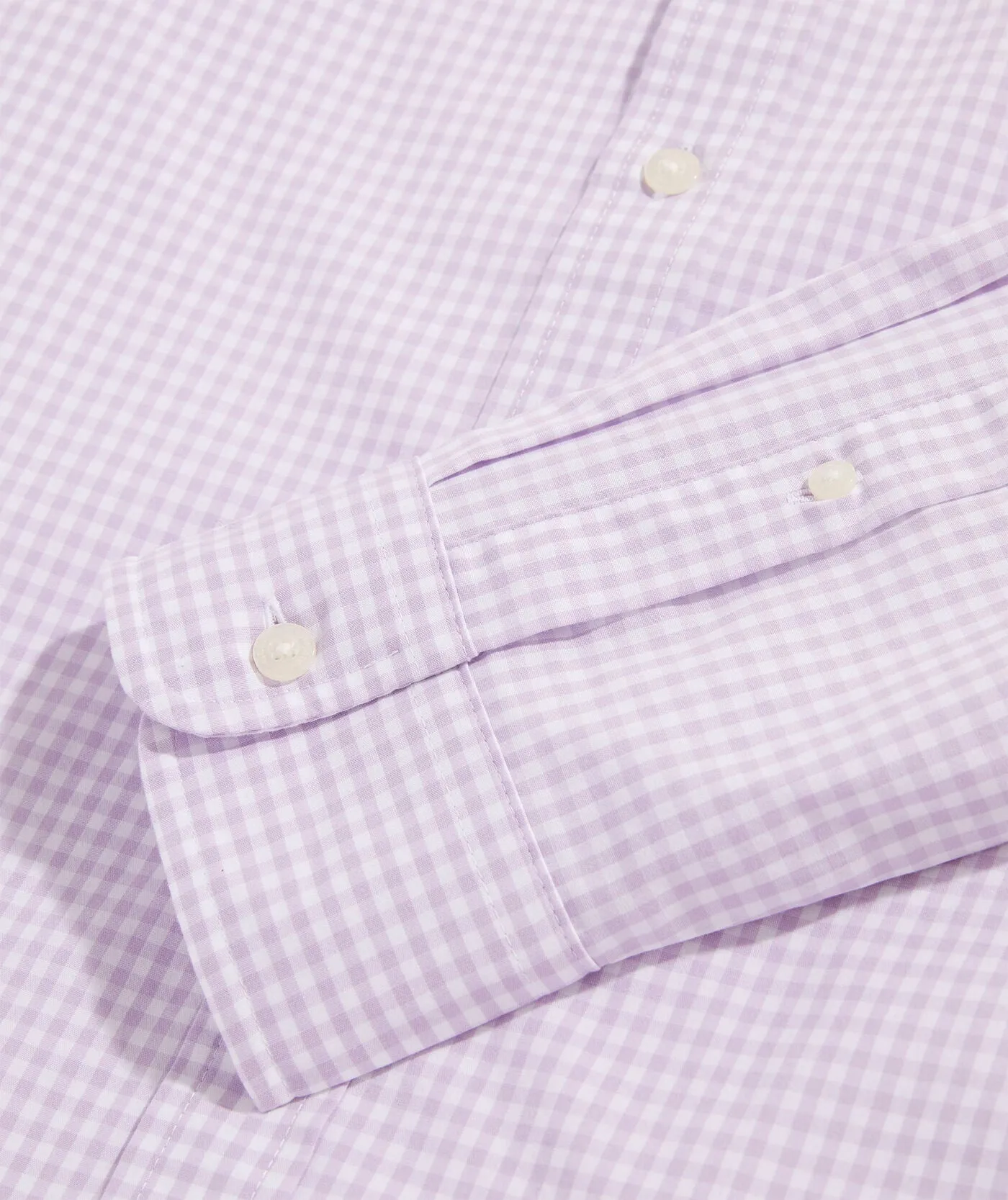 Stretch Poplin Gingham Shirt