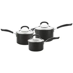 Total Long Lasting Non-Stick Induction Saucepan & Lid Set - 3 Pieces