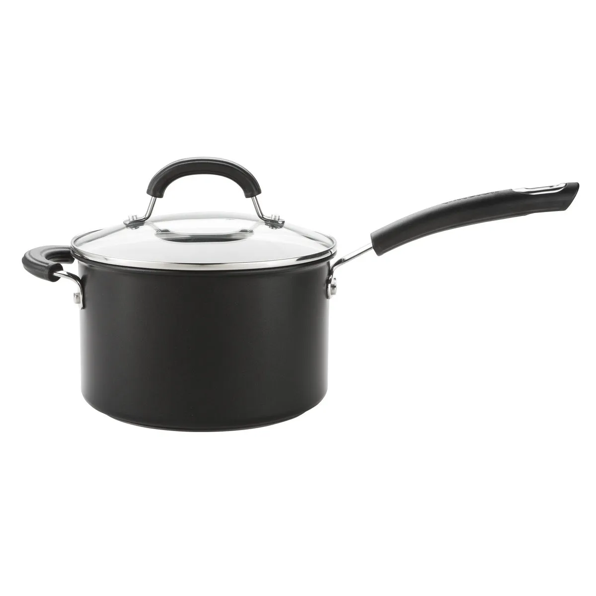 Total Long Lasting Non-Stick Induction Saucepan & Lid Set - 3 Pieces