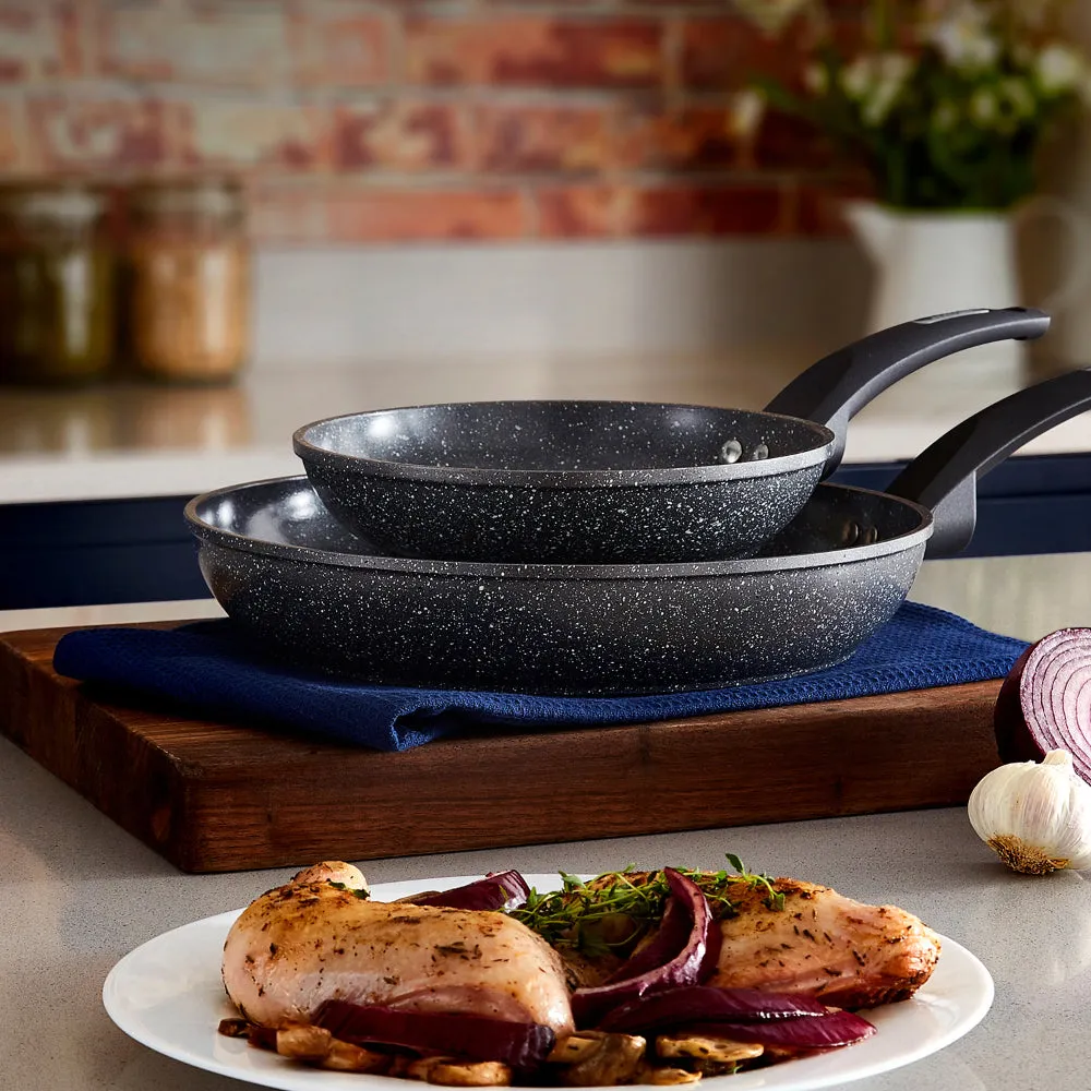 Tower Cerastone 2 Piece Frying Pan Set  - Graphite