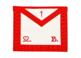 Tyler Scottish Rite Apron - Red Moire