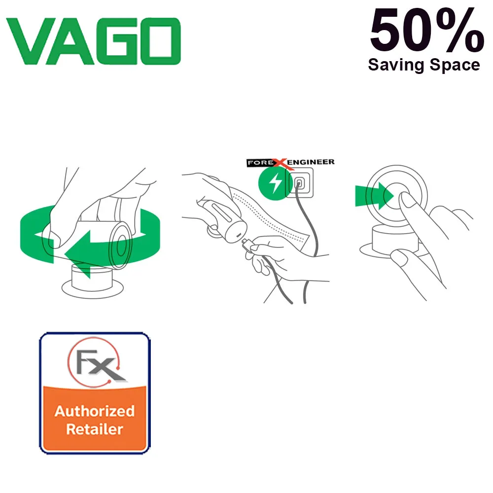 Vago Travel Portable Compressor Vacuum Bag ( FREE 1pcs Vago Vacuum Bag M size )  - Black