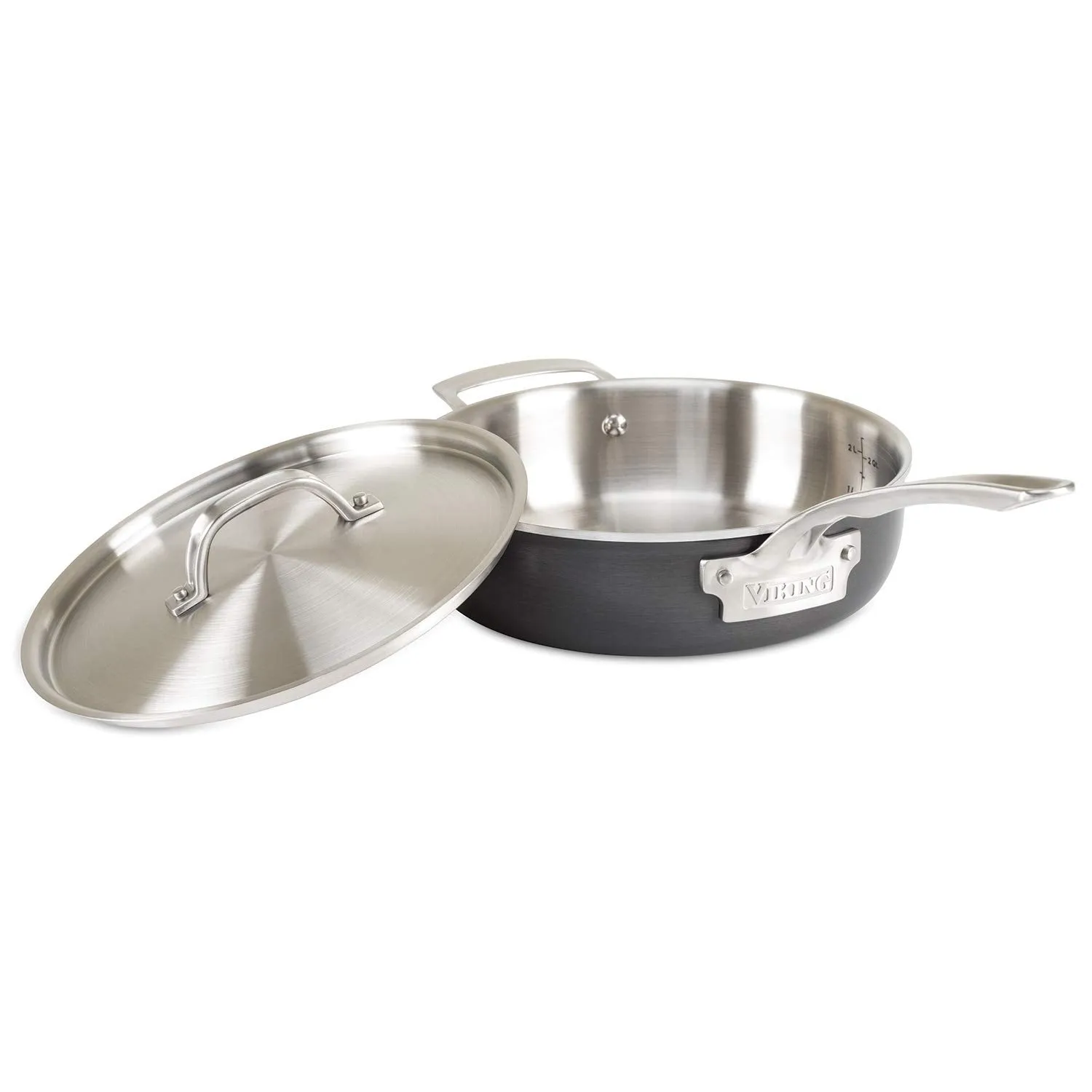 Viking Hard Stainless, 3-Quart Saute Pan