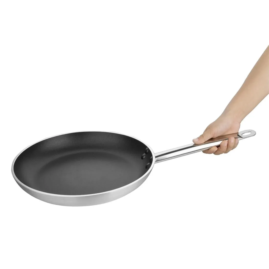 Vogue Aluminium Non-Stick Teflon Platinum Plus Frying Pan 32cm - FB692