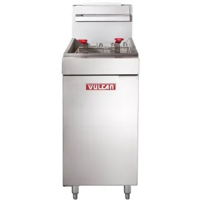 Vulcan LG300-1 35-40 lb. Natural Gas Floor Fryer - 90 000 BTU