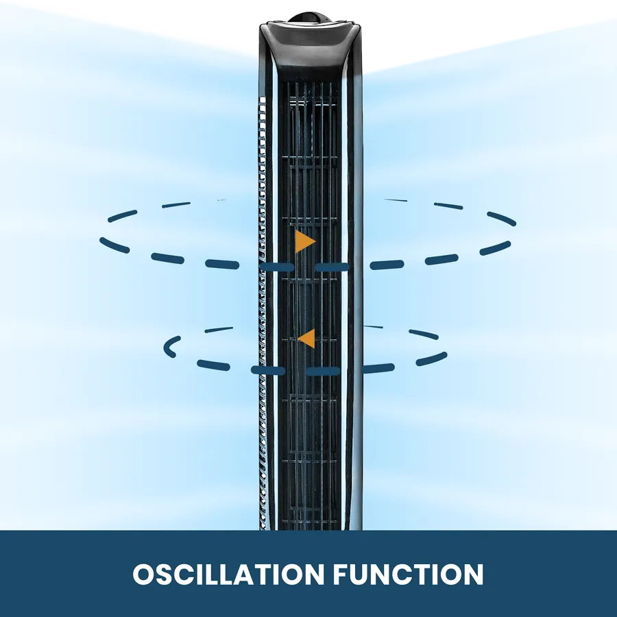 Vytronix VY-BTF01 Oscillating 3 Speed Tower Fan