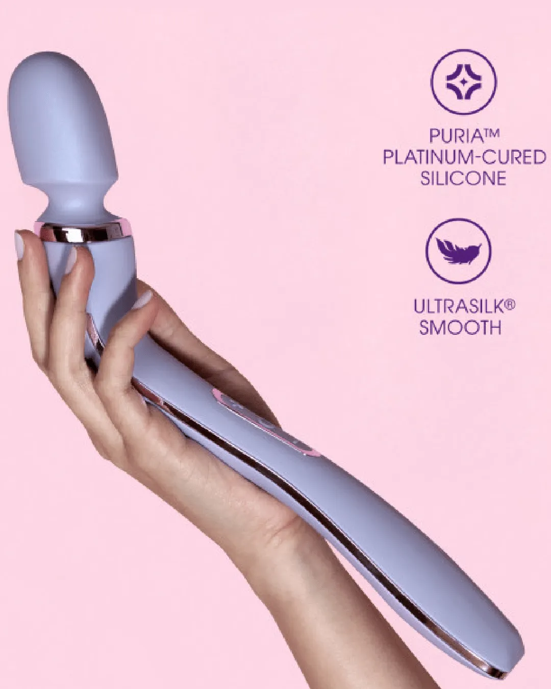 Wellness Eternal Slim Ergonomic Powerful Remote Control Wand - Lavender