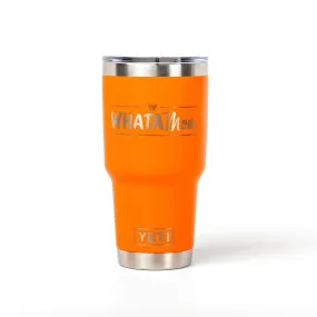 WhataMom 30 oz Orange YETI Rambler® Tumbler