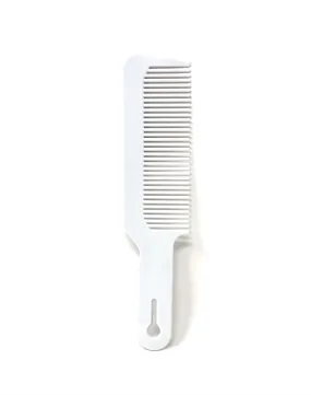 White styling flat top comb