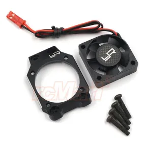 Yeah Racing TAMC-084BK Aluminum Motor Fan Mount Brace with YA-0180 Fan For Tamiya M08 Black